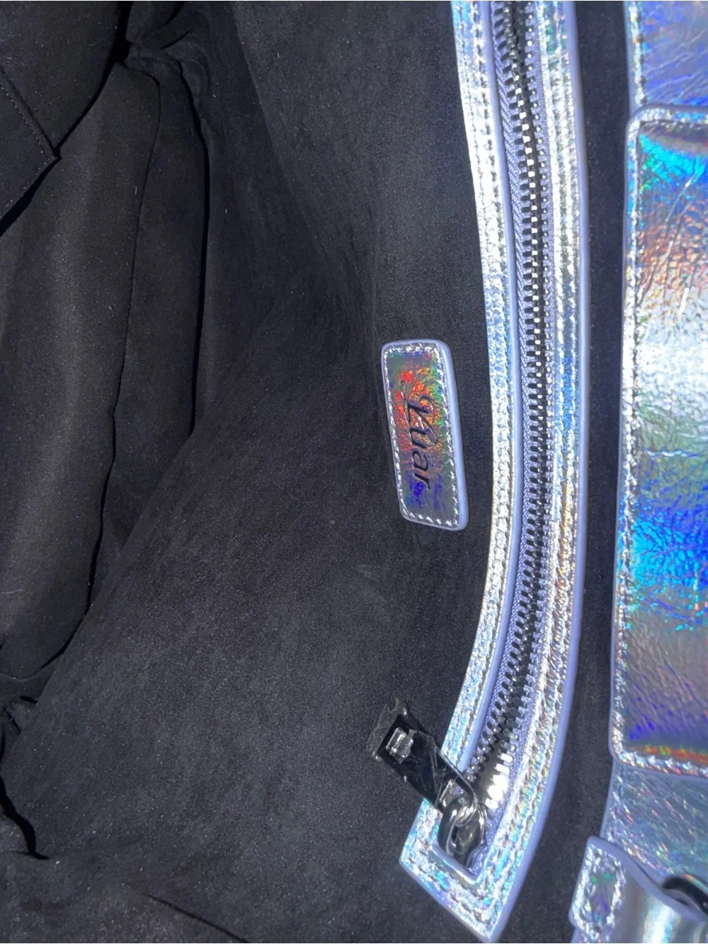 Luar - Iridescent Silver Tote Bag